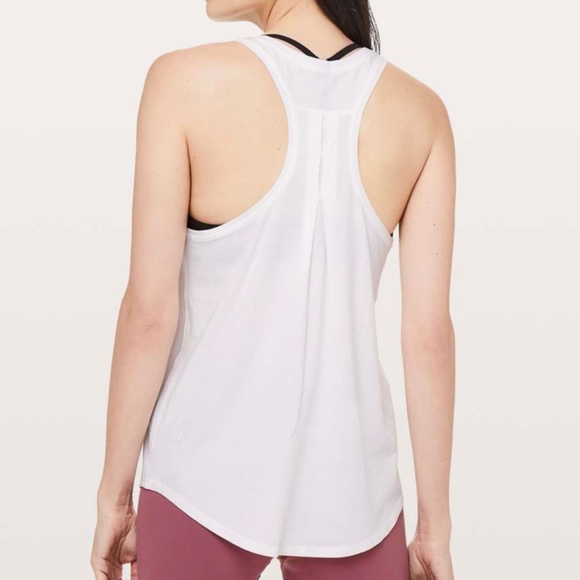 Lululemon Love Tank *Pleated in White - Picture 3 of 9